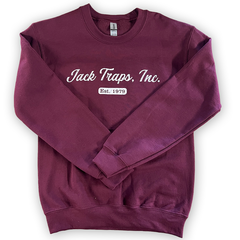 Jack Traps Crew Neck Sweatshirt - Maroon