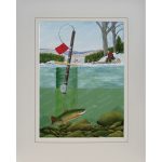 Ice Fishing Print "Brookie Heaven" (Brook Trout)
