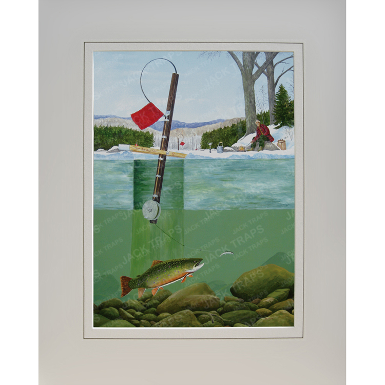 Ice Fishing Print “Brookie Heaven” (Brook Trout) – Jack Traps Ice Fishing  Traps and Tip Ups