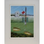 Ice Fishing Print "Twin Browns" (Brown Trout)