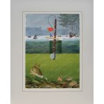 Ice Fishing Print "Big Bronzeback" (Smallmouth Bass)