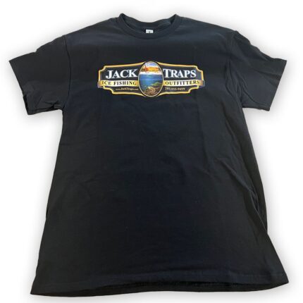 Jack Traps T-Shirt – Gray – Jack Traps Ice Fishing Traps and Tip Ups
